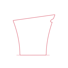Objects Bathroom Trash Cans Umbra Skinny Trash Can Outline Svg File, Free Vectors File